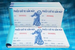 Mẫu vé gửi xe chất lượng cao tại Hà Nội