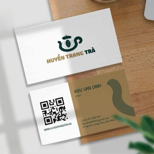 In card visit có mã QR giá rẻ, thiết kế theo yêu cầu