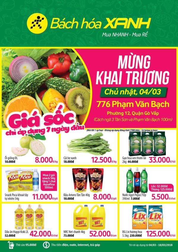 In Hoa Long nhận thiết kế và in ấn catalogue siêu thị bách hóa xanh