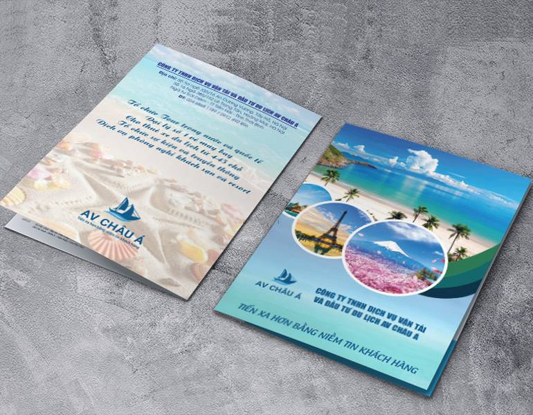Chất liệu giấy in file công ty du lịch cứng cáp