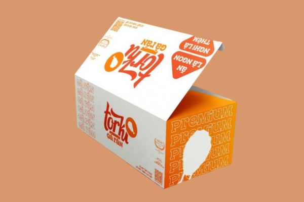 Mẫu hộp giấy đựng đồ chiên rán in ấn chuyên nghiệp