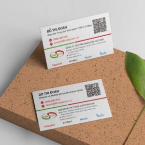 In card visit có mã QR giá rẻ, thiết kế theo yêu cầu