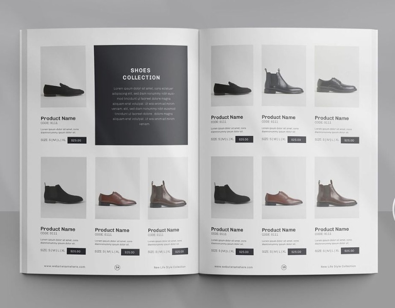 In catalogue giày dép nâng tầm thương hiệu