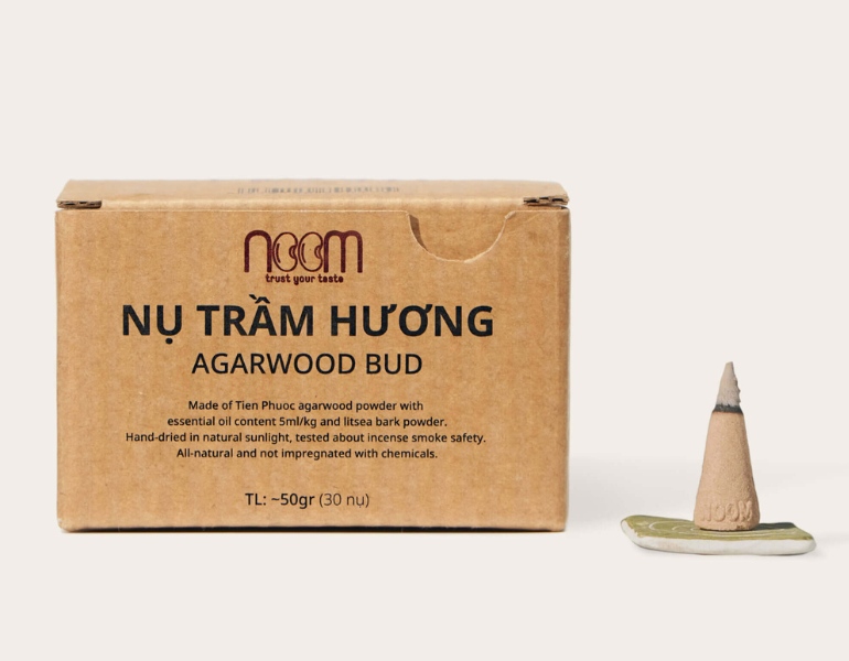 In hộp giấy đựng hương trầm sắc nét