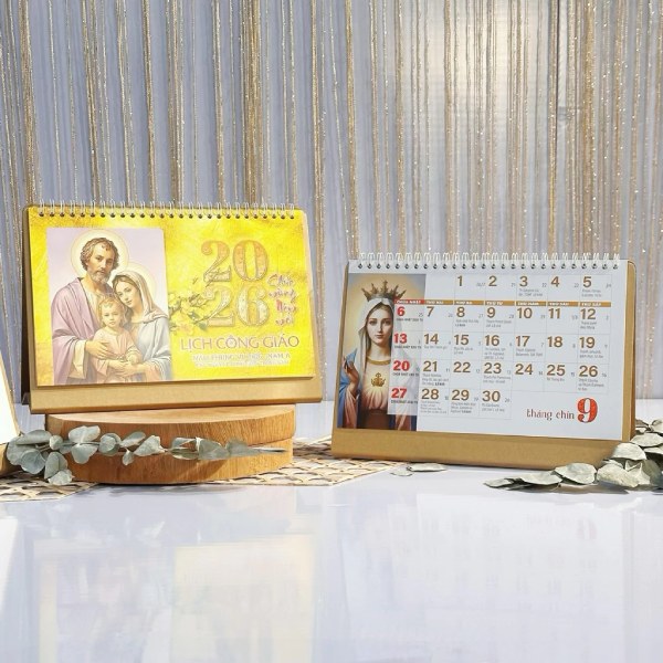 In lịch để bàn công giáo