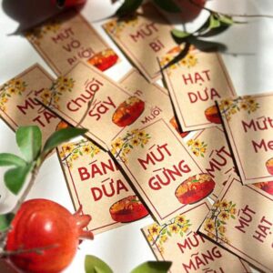 In tem nhãn mứt Tết đẹp, giá rẻ Hà Nội