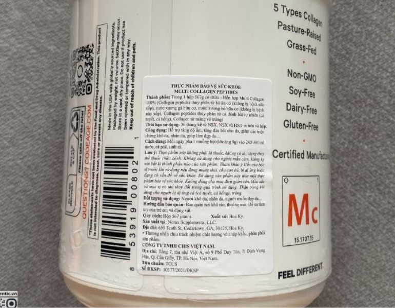In tem phụ collagen chất liệu decal giấy
