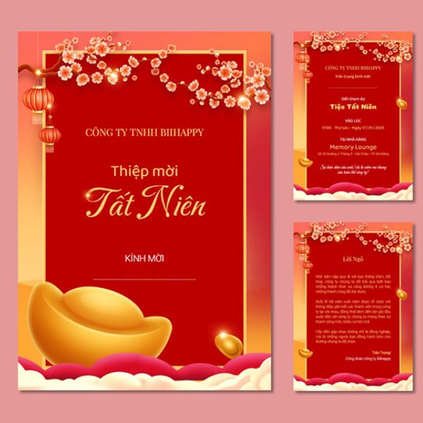 In thiệp mời tất niên giá rẻ, chất lượng cao tại Hà Nội
