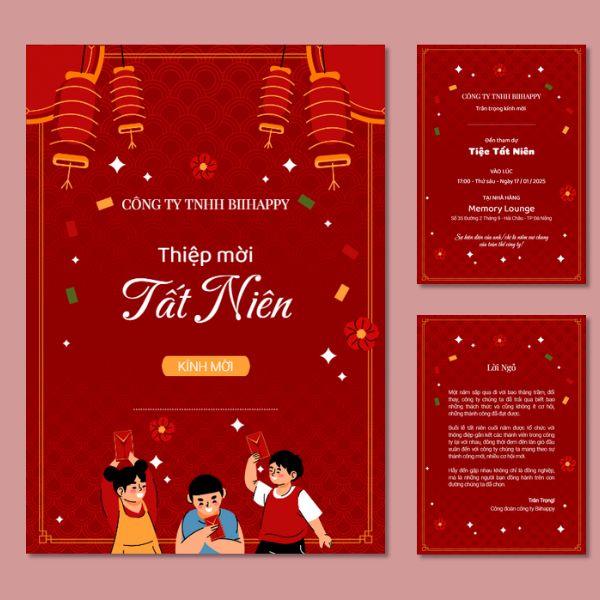 In thiệp mời tất niên giá rẻ, chất lượng cao tại Hà Nội