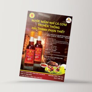 In tờ rơi nước mắm giá rẻ thiết kế theo yêu cầu tại Hà Nội