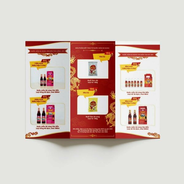 In tờ rơi nước mắm giá rẻ thiết kế theo yêu cầu tại Hà Nội
