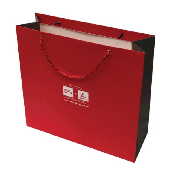 In túi giấy màu đỏ giá rẻ, thiết kế theo yêu cầu tại Hà Nội