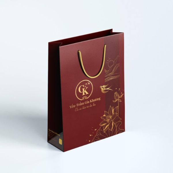 In túi giấy đựng trầm hương giá rẻ, thiết kế theo yêu cầu
