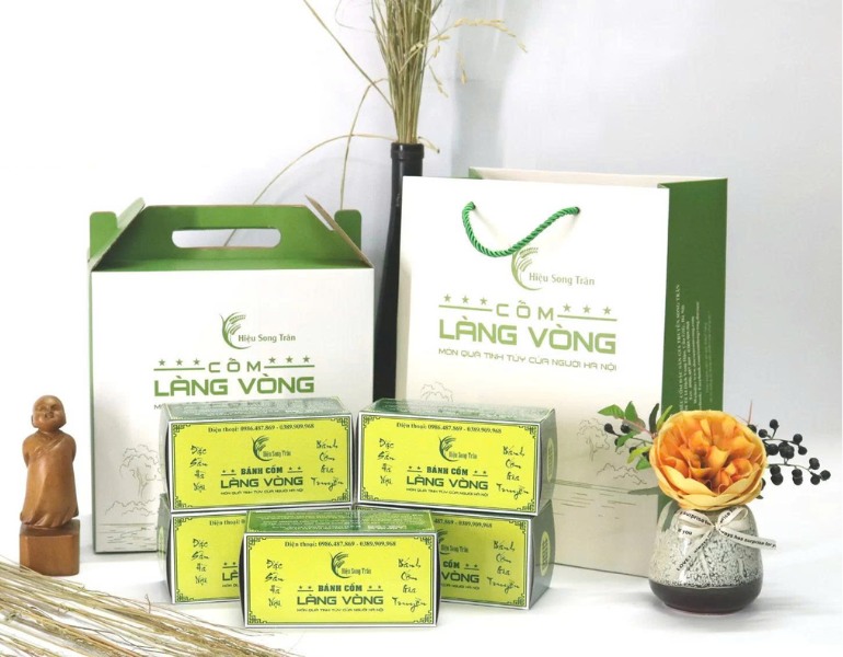 In vỏ hộp bánh cốm đẹp mắt