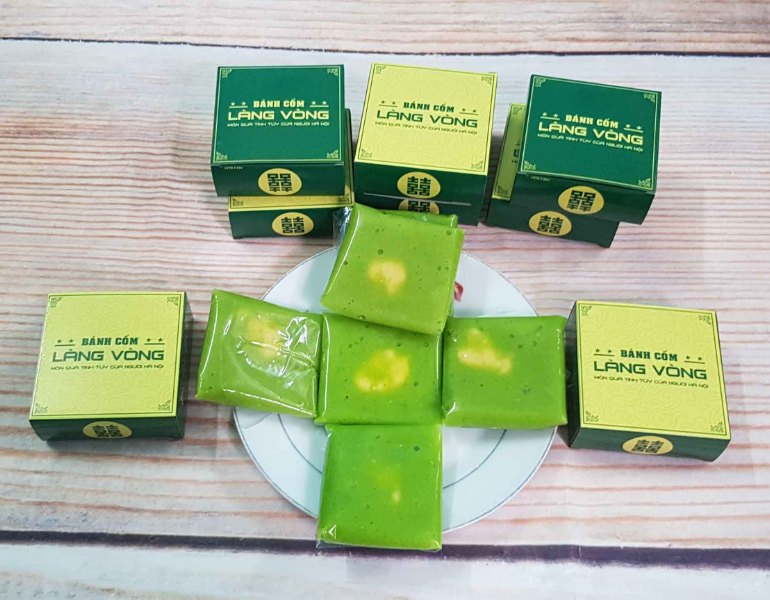 In vỏ hộp bánh cốm Hà Nội