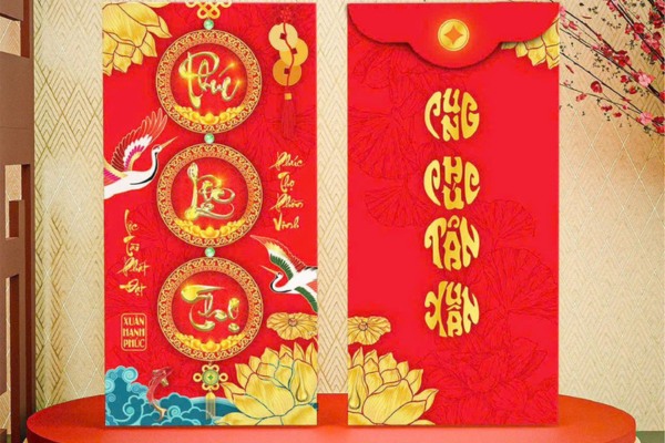 Mẫu bao lì xì Phúc Lộc Thọ ý nghĩa
