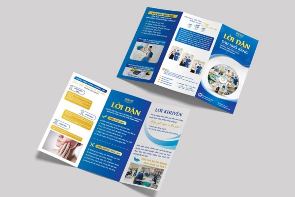 Mẫu brochure gấp 3 chuyên nghiệp, nổi bật