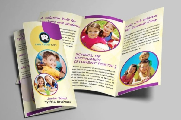 Mẫu brochure giáo dục cho trường mầm non