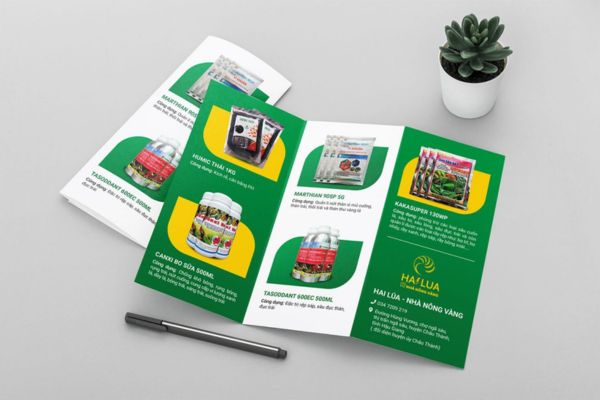 IN Hoa Long nhận thiết kế và in ấn mẫu Brochure Phân Bón chất lượng