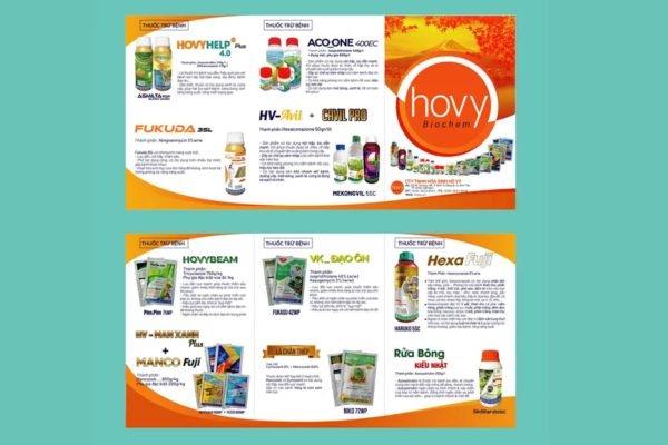 In Hoa Long nhận thiết ké và in ấn mẫu Brochure Phân Bón đẹp