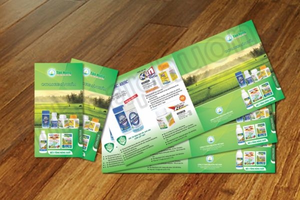 In Hoa Long nhận thiết ké và in ấn mẫu Brochure Phân Bón số lượng ít
