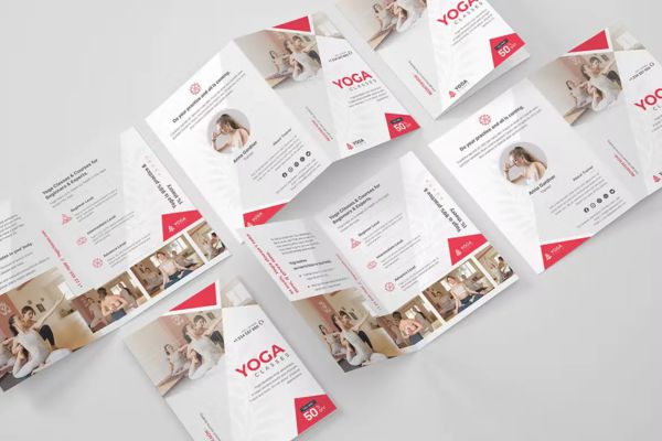 Mẫu brochure yoga giá rẻ, thiết kế theo yêu cầu tại Hà Nội