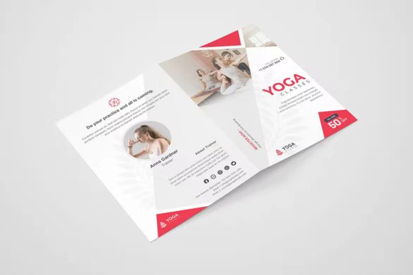 Mẫu brochure yoga giá rẻ, thiết kế theo yêu cầu tại Hà Nội