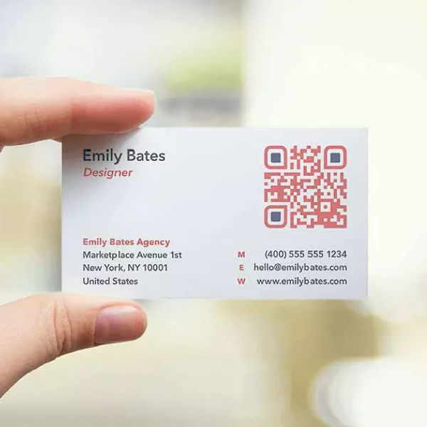 In card visit có mã QR giá rẻ, thiết kế theo yêu cầu