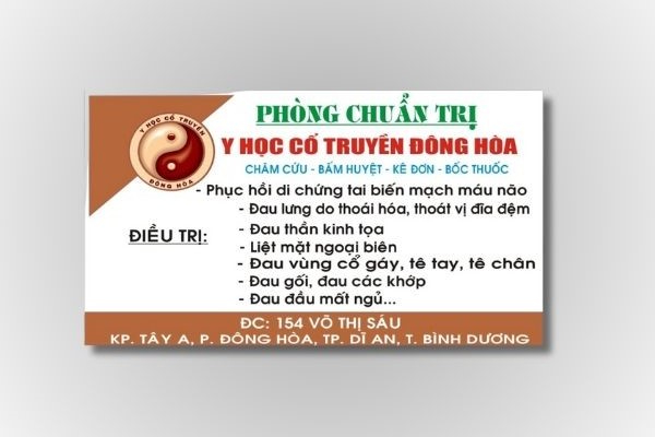 In Hoa Long nhận thiết kế và in ấn Mẫu Card Visit Đông Y chuyên nghiệp