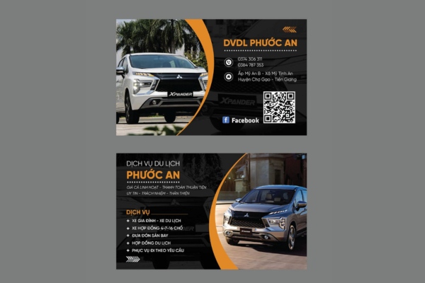 Mẫu card visit màu đen độc đáo