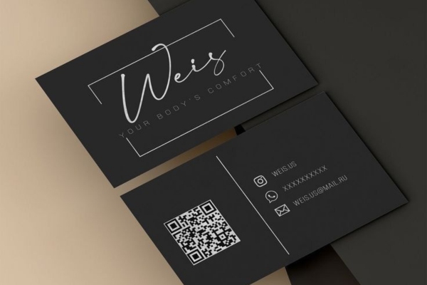 Mẫu card visit màu đen thu hút
