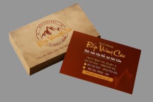 IN Hoa Long nhận thiết kế và in ấn mẫu card visit nhà hàng cao cấp
