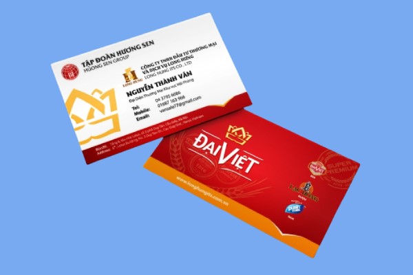 In Hoa Long nhận thiết kế và in ấn mẫu card visit nhà hàng lấy ngay