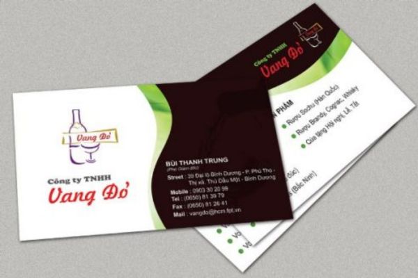 Mẫu card visit rượu vang giá rẻ, thiết kế theo yêu cầu