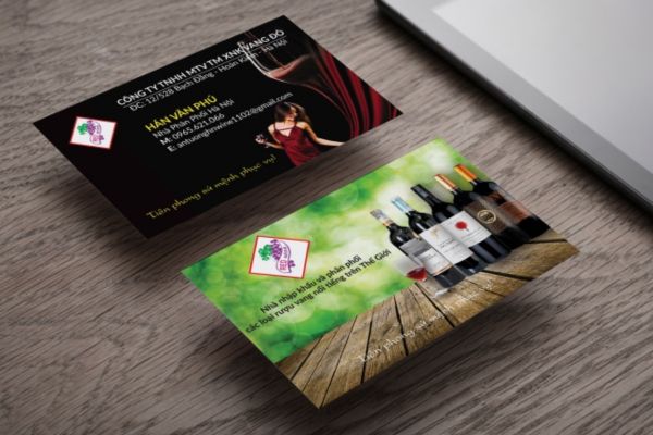 Mẫu card visit rượu vang giá rẻ, thiết kế theo yêu cầu