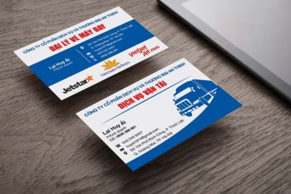 Mẫu card visit vận tải ấn tượng