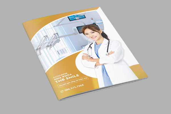 IN Hoa Long nhận thiết kế và in ấn Mẫu catalogue dịch vụ chăm sóc sức khỏe chuyên nghiệp