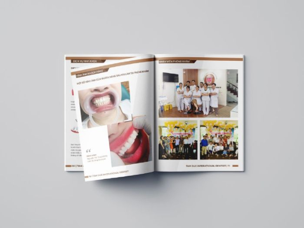 IN Hoa Long nhận thiết kế và in ấn Mẫu catalogue dịch vụ chăm sóc sức khỏe giá rẻ