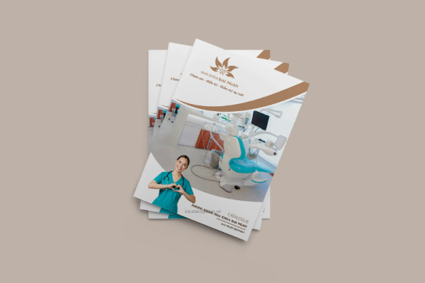 IN Hoa Long nhận thiết kế và in ấn Mẫu catalogue dịch vụ chăm sóc sức khỏe lấy ngay