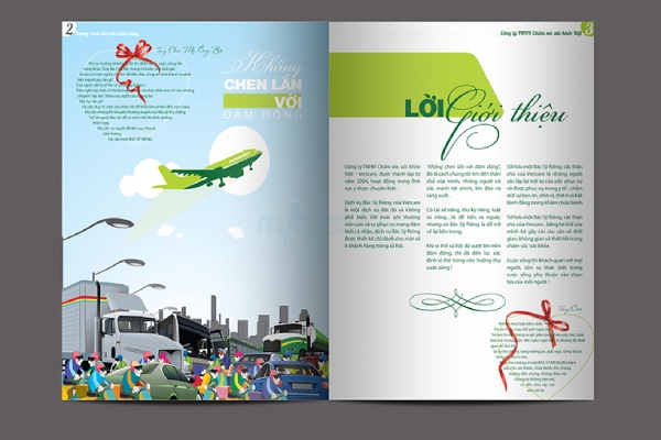 IN Hoa Long nhận thiết kế và in ấn Mẫu catalogue dịch vụ chăm sóc sức khỏe số lượng ít
