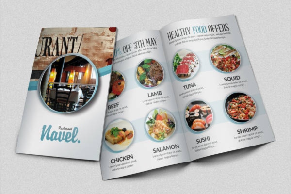 Mẫu catalogue nhà hàng in sắc nét