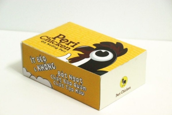 Mẫu hộp giấy đựng đồ chiên rán bền đẹp
