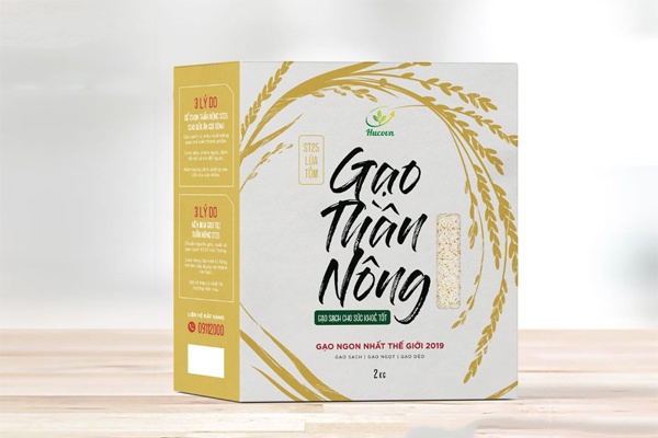 Mẫu hộp giấy đựng gạo nắp gài