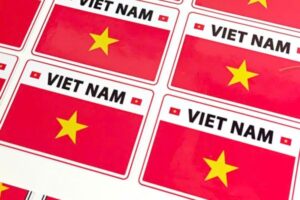 Mẫu sticker cờ Việt Nam giá rẻ, chất lượng cao tại Hà Nội