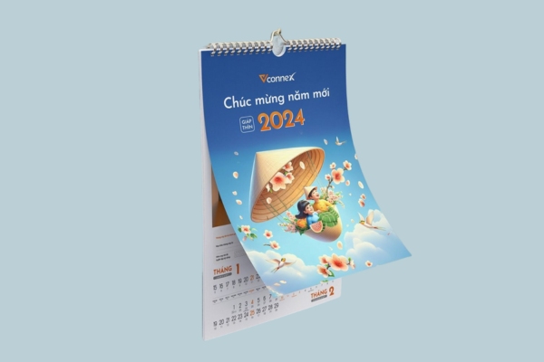 Mẫu lịch 7 tờ đẹp thu hút