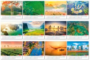 In Hoa Long nhận thiết kế và in ấn mẫu lịch tết ngành du lịch cao cấp