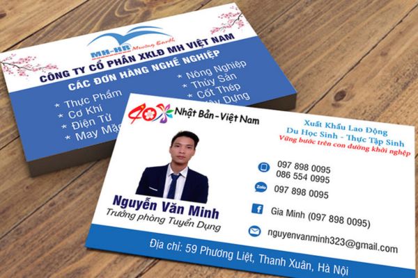Mẫu card visit cơ khí giá rẻ, chất lượng cao tại Hà Nội
