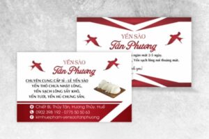 Mẫu card visit yến sào giá rẻ, thiết kế theo yêu cầu