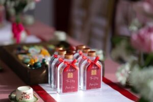 In Hoa Long nhận thiết kế và in ấn Mẫu Tem Dán Chai Nước Đám Cưới cao cấp
