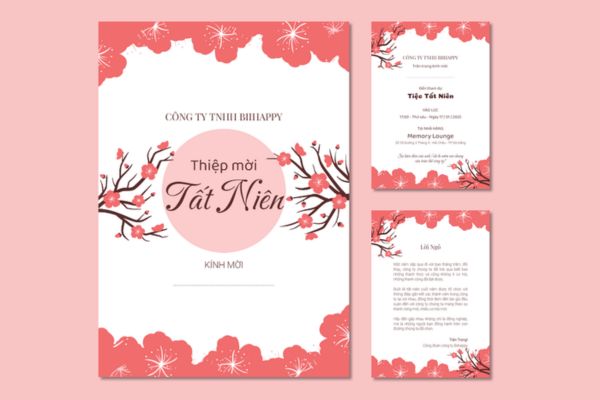 Mẫu thiệp mời tất niên giá rẻ, chất lượng cao tại Hà Nội